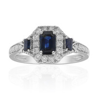 Blauer Ceylon-Saphir-Goldring
