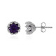 Sibirischer Amethyst-Silberohrringe (de Melo)