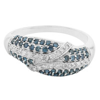 Blauer Diamant-Goldring