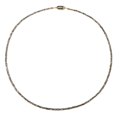 Champagner-Diamant-Goldhalskette (Annette)