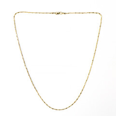 Silber-Kugelkette - 3,31 g - 45,5 cm - vergoldet