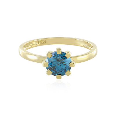 Blauer I2 Brillant-Goldring