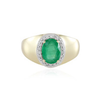 Brasilianischer Smaragd-Goldring
