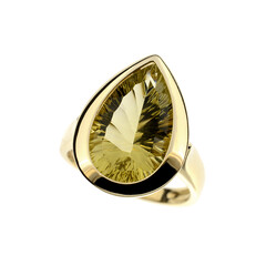 Limonen-Quarz-Goldring
