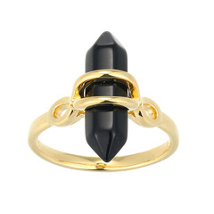 Schwarzer Achat-Silberring