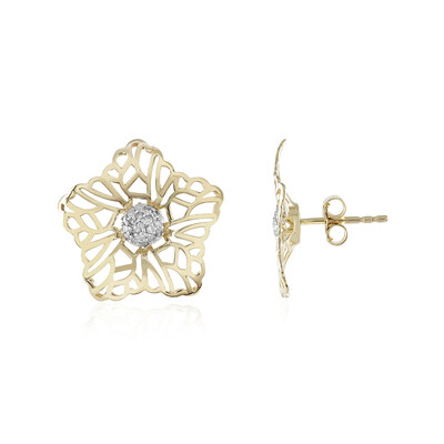 I1 (I) Diamant-Goldohrringe (Ornaments by de Melo)