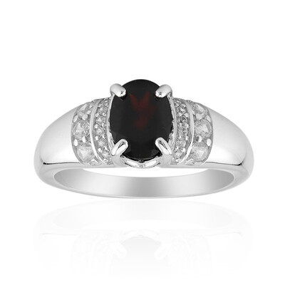 Granat-Silberring