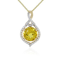 Goldener Apatit-Goldhalskette