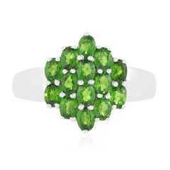 Russischer Diopsid-Silberring
