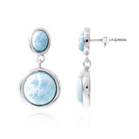 Larimar-Silberohrringe