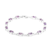 Amethyst-Silberarmband