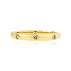 SI2 Argyle-Champagner-Diamant-Goldring (de Melo)