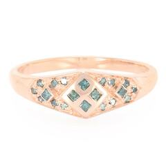 Fancy-Diamant-Silberring