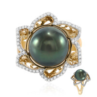 Tahitiperlen-Goldring (TPC)