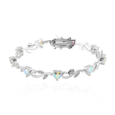 Mondlicht-Quarz-Silberarmband
