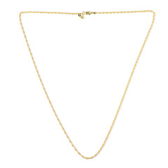 Silber-Kordelkette - 61 cm - 7,6 g - vergoldet