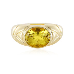Goldener Apatit-Silberring