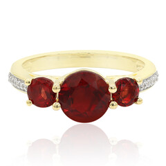 Roter Tibetanit-Goldring