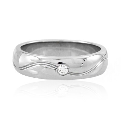 Lupenreiner (F) Brillant-Platinring (LUCENT DIAMONDS)