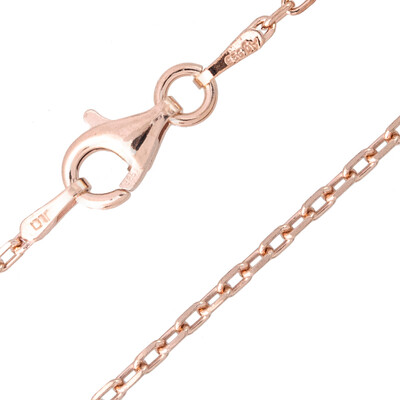 925er Silber-Ankerkette - 50 cm - 2,8 g - rosévergoldet