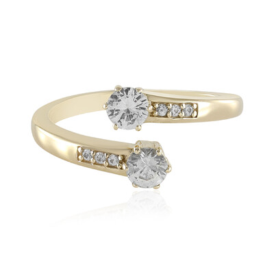 Weißer Saphir-Goldring (Adela Gold)