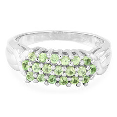 Merelani-Mint-Granat-Silberring