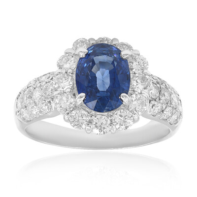 Blauer Ceylon-Saphir-Platinring (CIRARI)