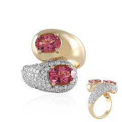 AAA-Brasilianischer Pinkfarbener Turmalin-Goldring (SUHANA)