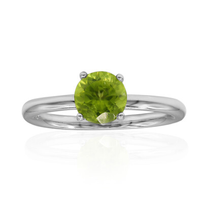 Burmesischer Peridot-Silberring