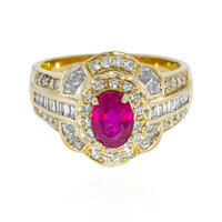 Burmesischer Rubin-Goldring (AMAYANI)