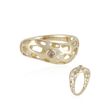 I1 Champagner-Brillant-Goldring (Ornaments by de Melo)