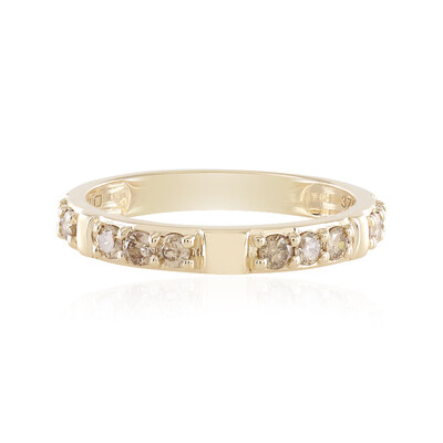 I1 Schokoladen-Brillant-Goldring