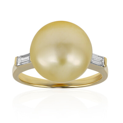 Goldene Südseeperlen-Goldring (TPC)