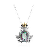 Mystik-Quarz-Silbercollier