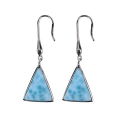 Larimar-Silberohrringe