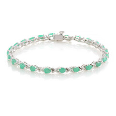 Socoto-Smaragd-Silberarmband