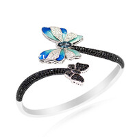 Londonblauer Topas-Silberarmreif (Dallas Prince Designs)