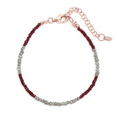 Edelstein-Silberarmband