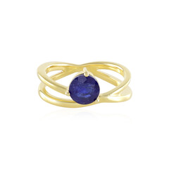 Blauer Madagaskar-Saphir-Silberring