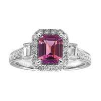 Pinkfarbener Saphir-Goldring (CIRARI)
