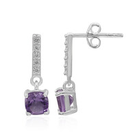Amethyst-Silberohrringe