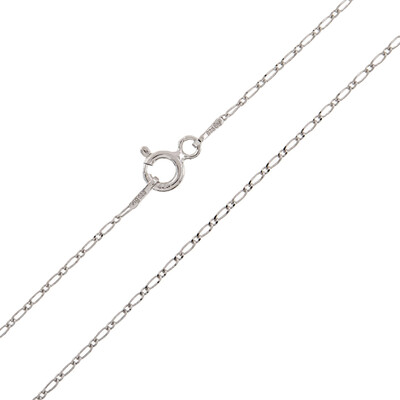 Silber-Figarokette - 1,05 g - 45 cm