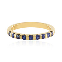 Blauer Saphir-Silberring