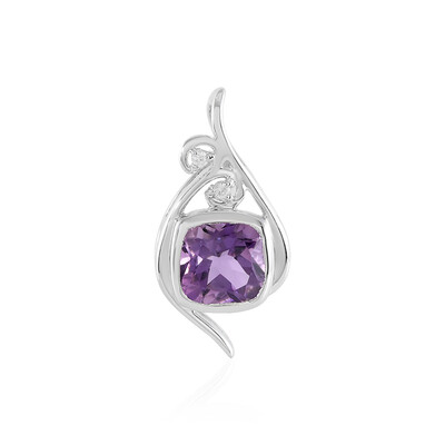 Lavendel-Amethyst-Silberanhänger