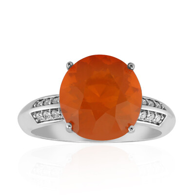 Mexikanischer Feueropal-Goldring (de Melo)