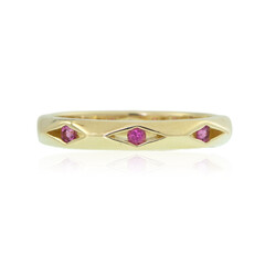 AAA-Brasilianischer Rubellit-Goldring (de Melo)