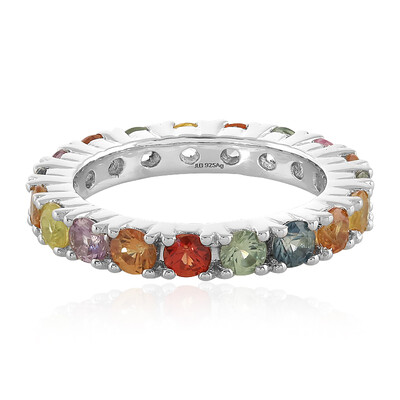 Saphir-Silberring