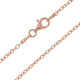 Silber-Ankerkette - 90 cm - 5,35 g - rosévergoldet