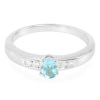 Blauer Apatit-Silberring