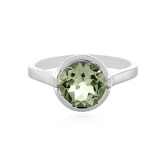 Grüner Amethyst-Silberring